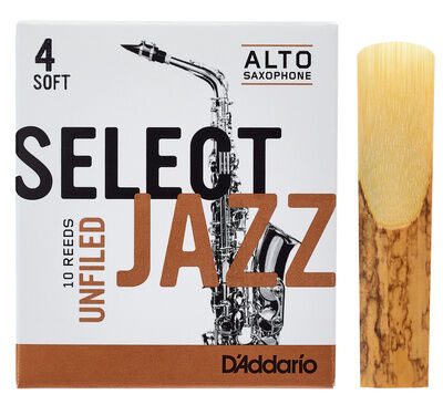 DAddario Woodwinds Select Jazz Unfiled Alto 4S