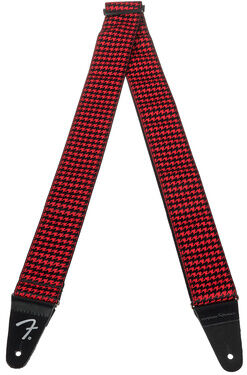 Fender Houndstooth Jacquard Strap Red