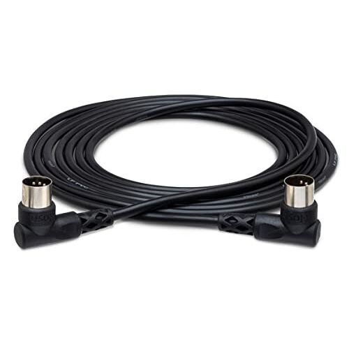 Hosa MID-310RR, Rechthoekige MIDI kabel, Rechthoek 5-pins DIN naar Same, 10 ft