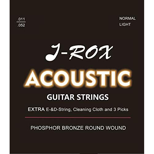 J-ROX Gitaarsnaren, westerngitaar, premium snaren voor de westerngitaar, akoestische gitaar, akoestische gitaar