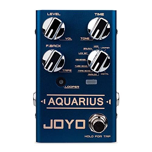 JOYO R-07 Aquarius Delay/Looper, haal 8 digitale vertragingseffecten + 5 minuten luper in een pedaal