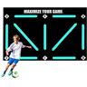 Generic Voetbaltrainingsmat, 60x90cm Voetbalvoetstaptrainingsmat, Voetbedieningsmat, Antislip Shock Ball Control Trainingsmat, Rubberen dribbeltrainingsmat Voetbalpads