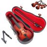 KWHEUKJL Tiny Violin with Sound, Mini Violin, Tiny Violin with Sound Sob Story, Worlds Smallest Violin Toy with Sound, Tiny Violin with Sound and Bow, Cannot Play (14cm)