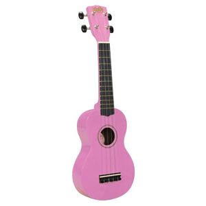 Korala UKS-30-PK soprano ukulele with guitar machine heads, with bag, pink