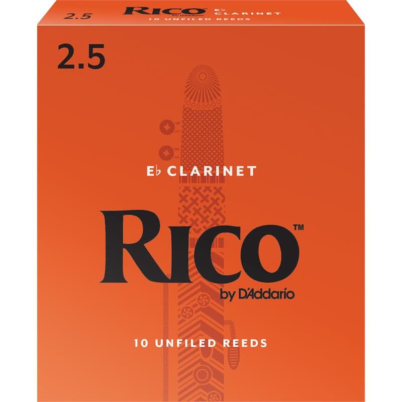 D'Addario Woodwinds D'Addario Rba1025 Klarinett Flis Rico Eb Clarinet 2.5 10 Pack