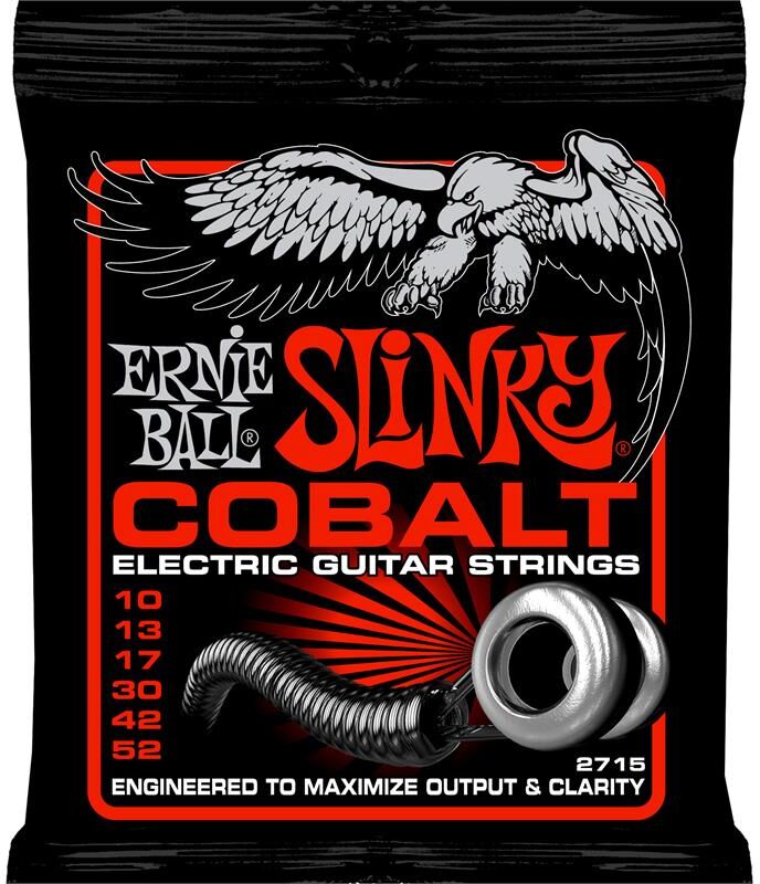 Ernie Ball Eb-2715 Cobalt Skinny Top (010-052) Heavy Bottom Slinky