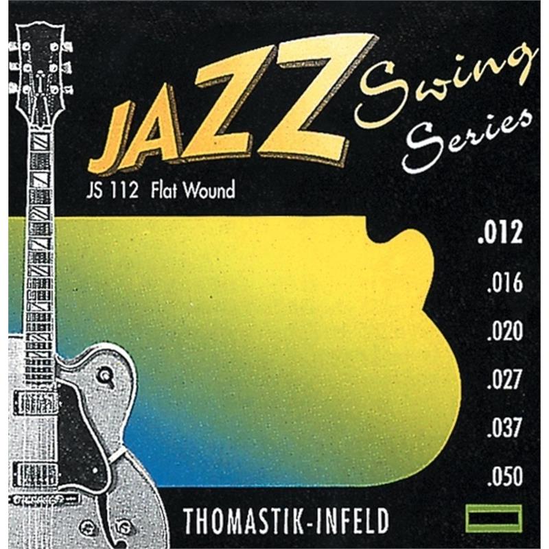 Thomastik Js112 For Electric Guitar Jazz Swing Series Nickel 012 Flatwound
