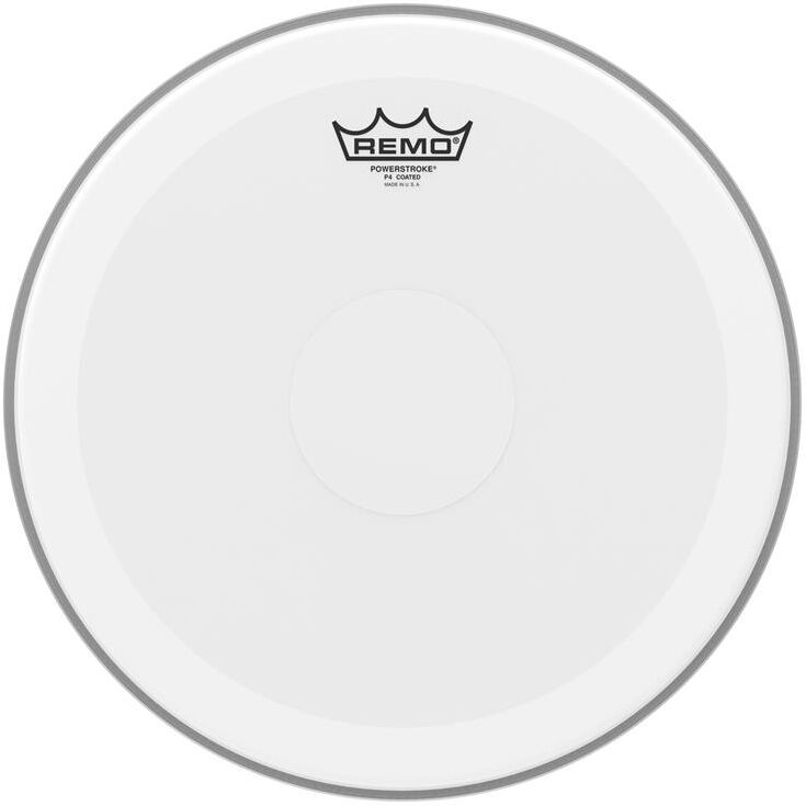 Remo P4-0114-C2 Powerstroke 4 Coated 14" Diameter Clear Dot