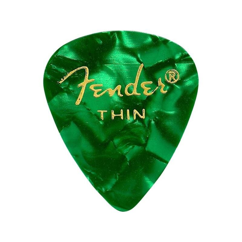 Fender 351 Shape, Green Moto, Thin (12-Pakning)