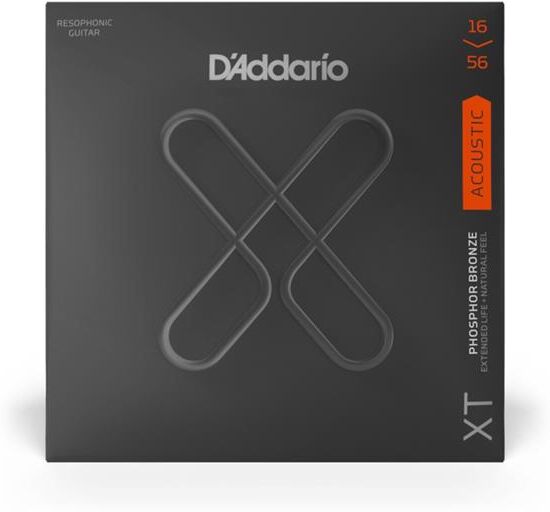 D'Addario Xtapb1656 Resophonic Xt (016-056) Phos.Bronze