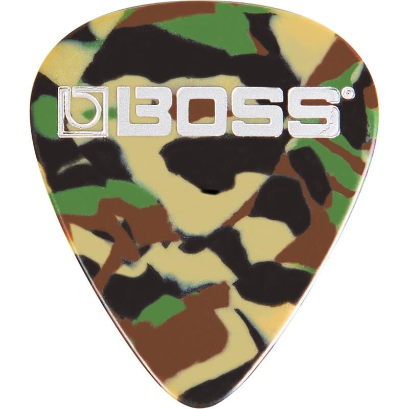 Boss Bpk-12-Ch Celluloid Plekter Heavy Camo, 12-Pakning