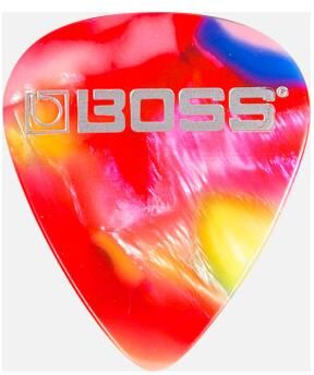 Boss Bpk-12-Mm Celluloid Plekter Medium Mosiac, 12-Pakning