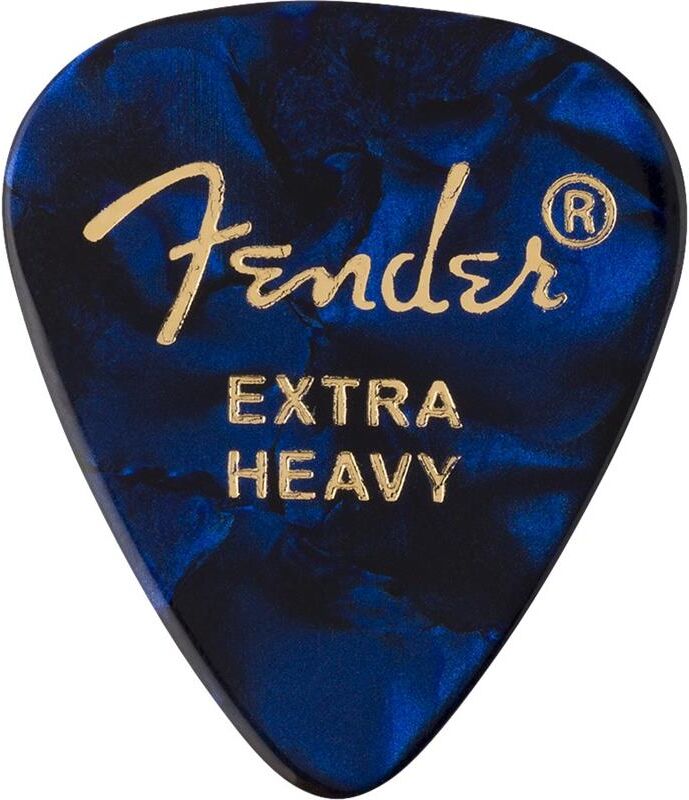 Fender 351 Shape Blue Moto, Extra Heavy (12-Pack)