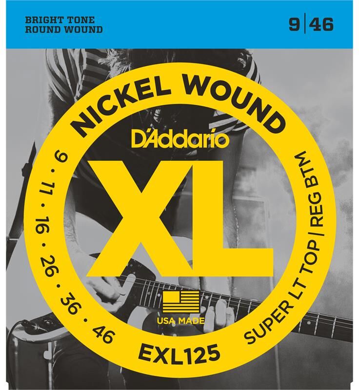 D'Addario Exl125 El. Gitar Strenger (009-046)