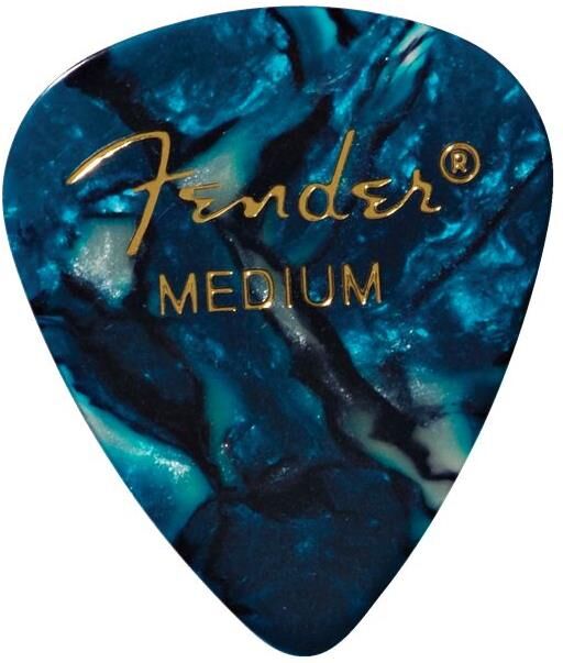 Fender Ocean Turquoise, 351 Shape Medium (12-Pakning)