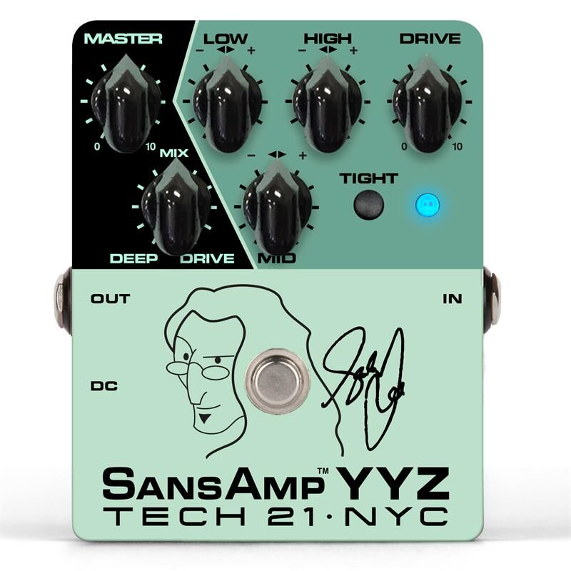 Tech 21 Geddy Lee Signature Sansamp Yyz Pre-Amp Pedal For Bass