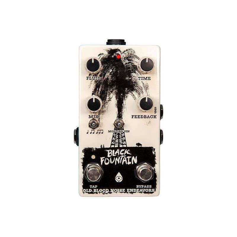 Old Blood Noise Endeavors Black Fountain V3 Oil Can Delay Pedal With Tap