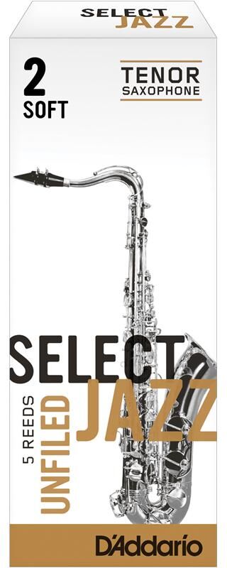 D'Addario Woodwinds D'Addario Select Jazz Unfiled Tenor Sax 2s (Rrs05tsx2s) 5 Stk