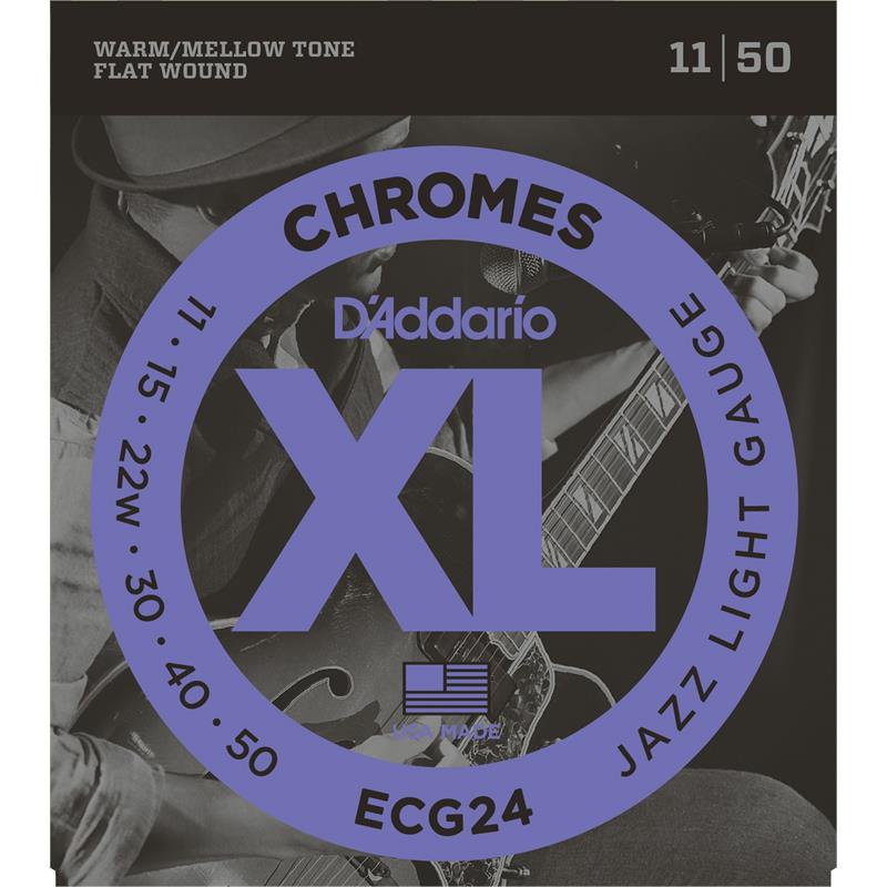 D'Addario Ecg24 Chromes Jazz Lite (011-050)