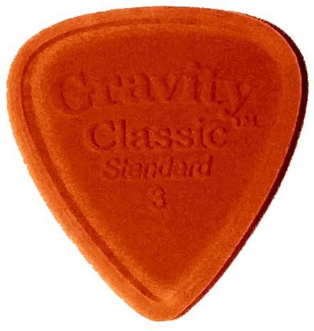 Gravity Guitar Picks Classic Standard 3mm, Orange, Master Finish (Gcls3m)