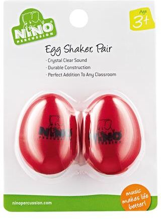 Nino Percussion 540-R-2 Egg Shaker Par Red (2stk.)