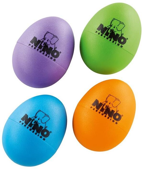 Nino Percussion Set-540-2 Egg Shaker Set (1xsb,1xor,1xau,1xgg)