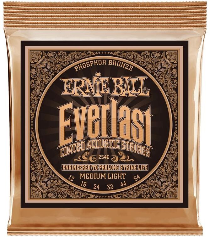 Ernie Ball Eb-2546 Everlast Med-Light (012-054) Phosphor Bronze