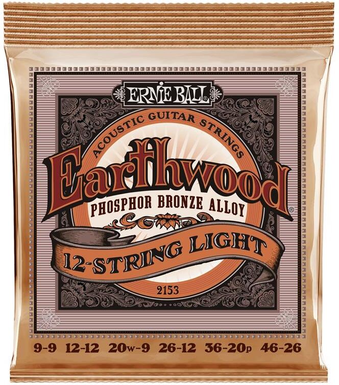 Ernie Ball Eb-2153 Slinky Acoustic (009-046) 12-String Light