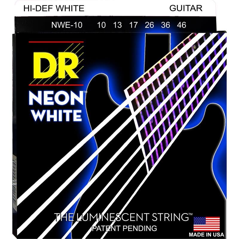 Dr Strings Nwe10 Neon White (010-046) Medium