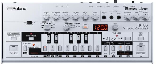 Roland Tb-03 Bass Line Synth Recreation Of The Iconic Tb-303