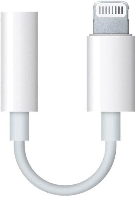 Apple MMX62ZM/A Lightning-til-minijack-adapter til hodetelefoner