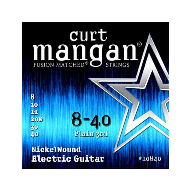 119 Curt Mangan 10840 Nickel Wound el-gitarstrenger 008-040