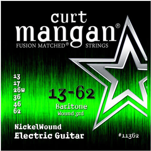 119 Curt Mangan 11362 Nickel Wound el-gitarstrenger 013-062