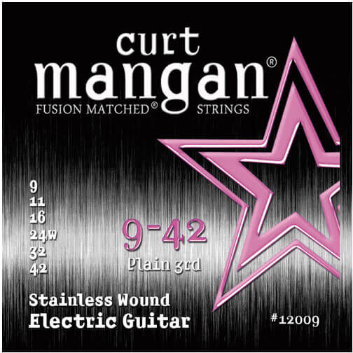 119 Curt Mangan 12009 Stainless Wound el-gitarstrenger 009-042