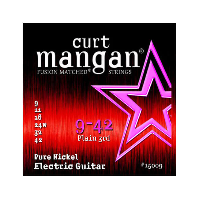 119 Curt Mangan 15009 Pure Nickel el-gitarstrenger 009-042