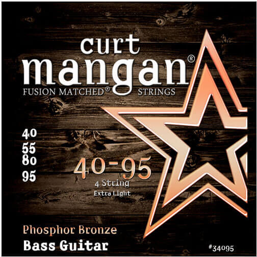 119 Curt Mangan 34095 Phosphor Bronze akustisk-basstrenger 040-095