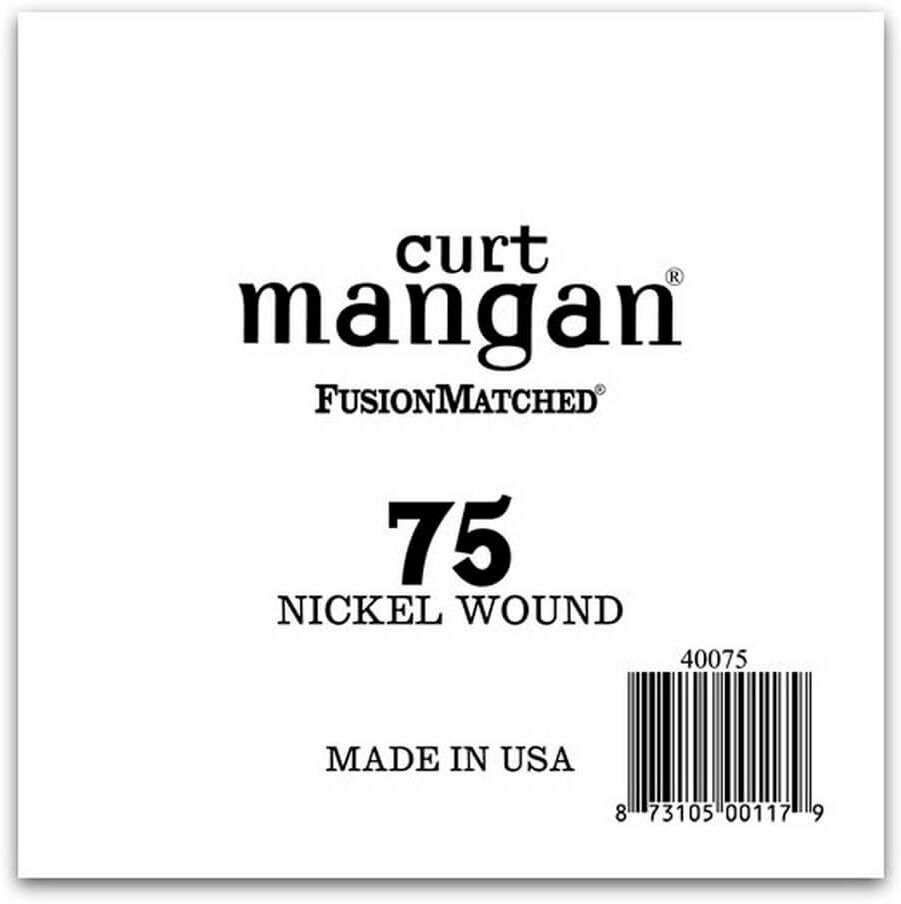 Curt Mangan 40075 Nickel Wound løs streng til el-bass .075