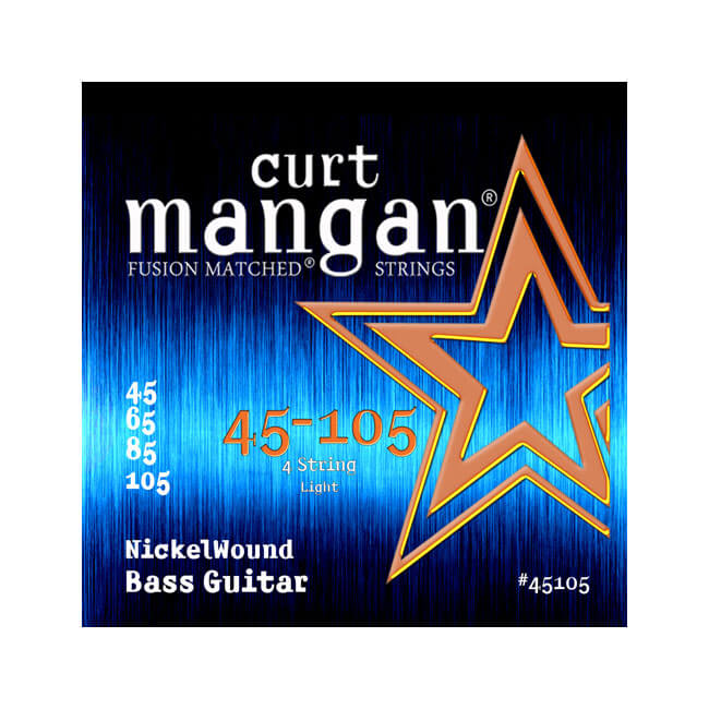 119 Curt Mangan 45105 Nickel Wound elbass-strenger 045-105