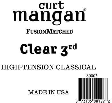 119 Curt Mangan 80003 løs nylon 3rd spansk gitarstreng high-tension