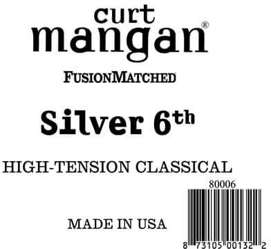 119 Curt Mangan 80006 løs silver-wound 6th spansk gitarstreng, high-tension