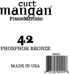 Curt Mangan 30042 løs phosphor bronze gitarstreng .042