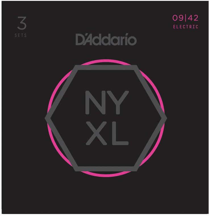 D'Addario NYXL0942-3P el-gitarstrenger, 009-042 (3 sett)