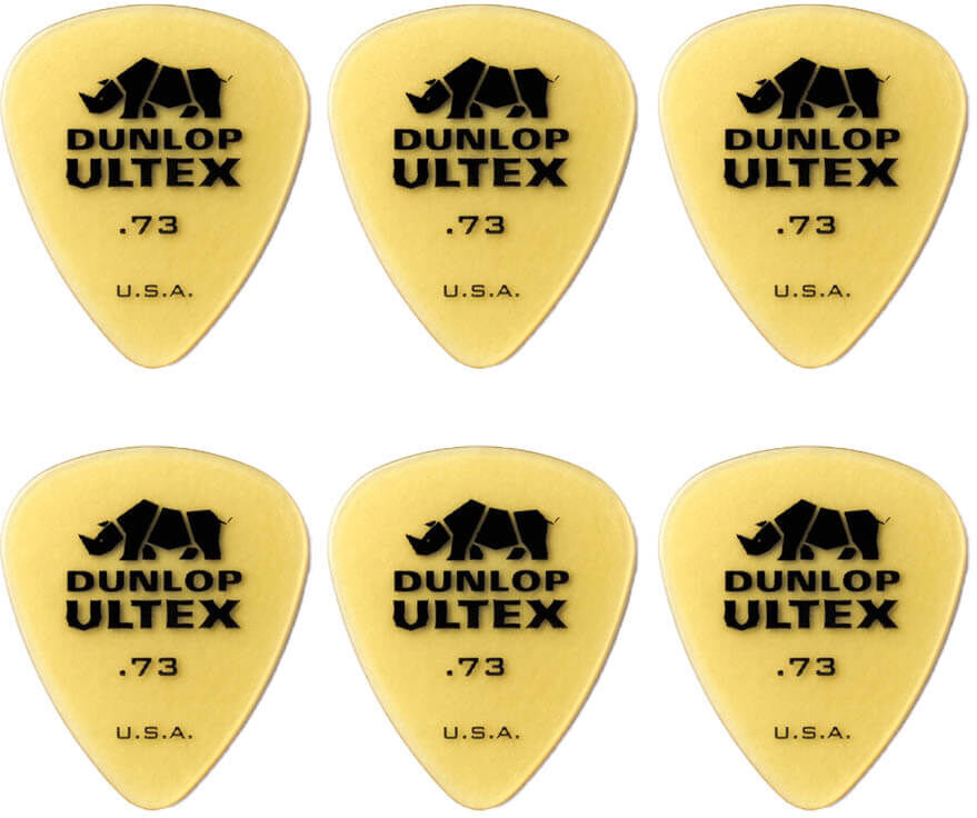 Dunlop Ultex Standard 0,73 mm plektre (6 stk.)