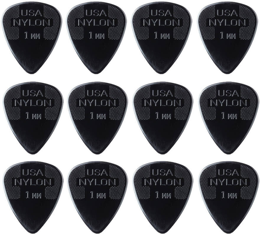 Dunlop Nylon Standard 1,0 mm plektre (12 stk.)