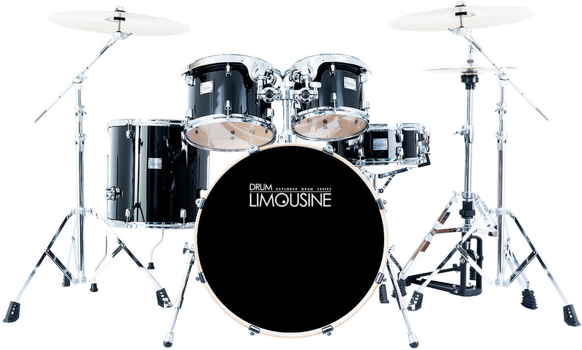 Drum Limousine Explorer 22 BK trommesett + cymbaler