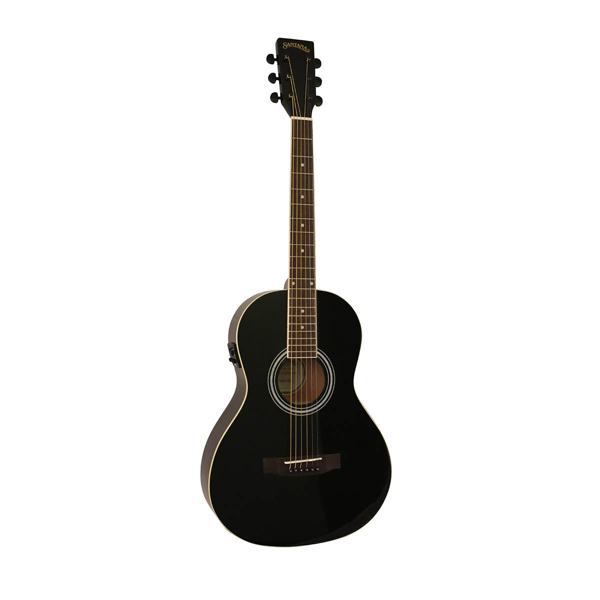 Santana ST-100EQ HG PL BK v2 Parlour western-gitar black
