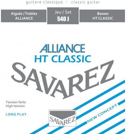 Savarez 540J Alliance High spanske gitarstrenger, rød