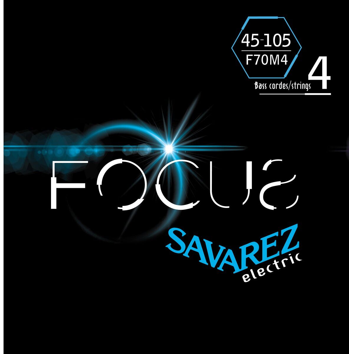 Savarez F70M4 Focus el-bass-strenger, 045-105