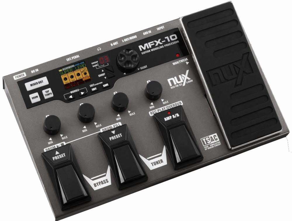 56 Nux MFX-10 gitar-multieffekt-pedalboard