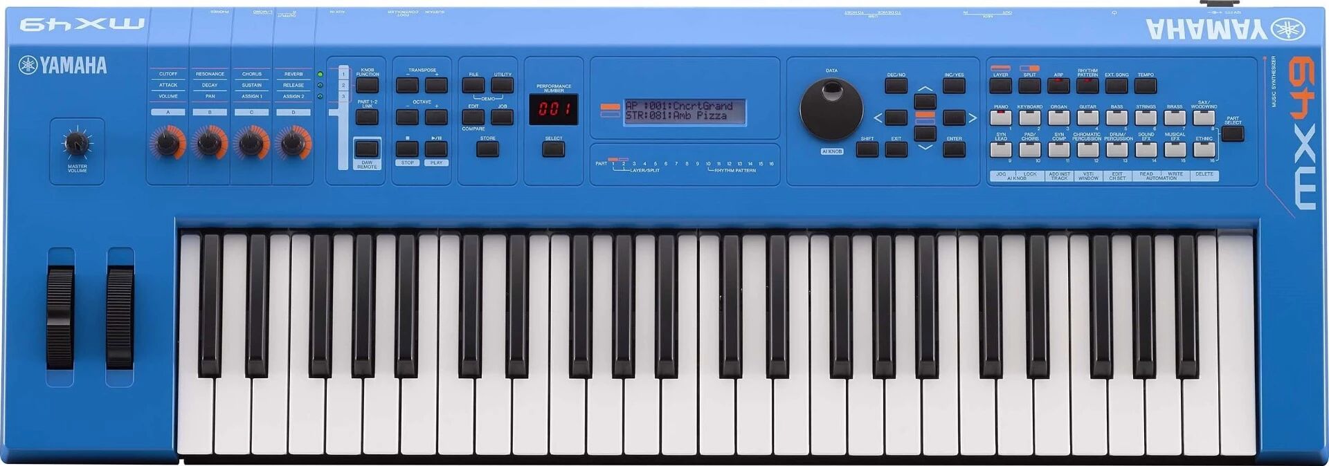 Yamaha Mx49 Ii Blue Music Synthesizer